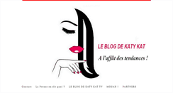 Desktop Screenshot of leblogdekatykat.com