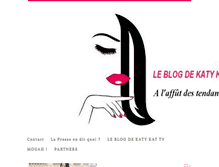 Tablet Screenshot of leblogdekatykat.com